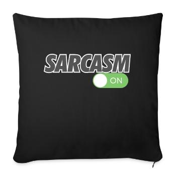 SARCASME SUR - Housse de coussin décorative 45 x 45 cm - noir - Devant