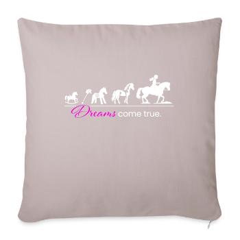 Horse Dream Evolution - Sofa pillowcase 17,3'' x 17,3'' (45 x 45 cm) - light taupe - Front