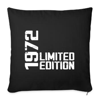 Legendary since 1972 Birthday Gift 1972 - Sofa pillowcase 17,3'' x 17,3'' (45 x 45 cm) - black - Front