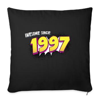 Retro 26th birthday in Pop Art Comic Book Style - Sofa pillowcase 17,3'' x 17,3'' (45 x 45 cm) - black - Front