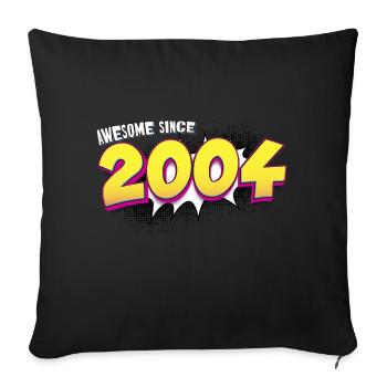 Retro 19. Geburtstag im Pop Art Comic Stil - Sofakissenbezug 45 x 45 cm - Schwarz - Vorne