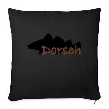 Cod black - Sofa pillowcase 17,3'' x 17,3'' (45 x 45 cm) - black - Front