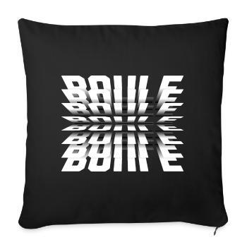 Boule Power! Bouler Outfit Boule Kugeln Petanque - Sofakissenbezug 45 x 45 cm - Schwarz - Vorne