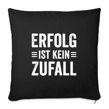 Success Saying for Founder Entrepreneur Startup - Sofa pillowcase 17,3'' x 17,3'' (45 x 45 cm) - black - Front