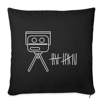 Radars radars - Housse de coussin décorative 45 x 45 cm - noir - Devant