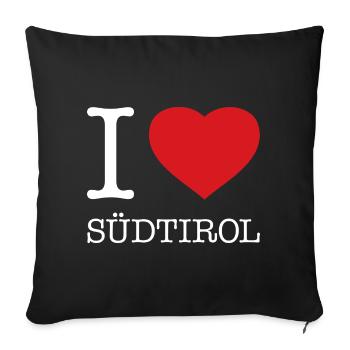 J’ADORE LE TYROL DU SUD - Housse de coussin décorative 45 x 45 cm - noir - Devant