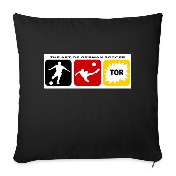 Soccer Germany Jersey Uniform Soccer - Sofa pillowcase 17,3'' x 17,3'' (45 x 45 cm) - black - Front