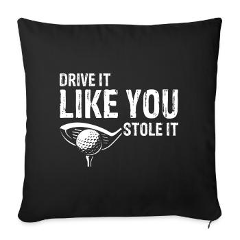 If You're Not Making Putts Fix Your Form Humor - Sofa pillowcase 17,3'' x 17,3'' (45 x 45 cm) - black - Front