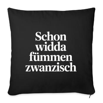 Already Widda Fümmen Zwanzisch 50th birthday - Sofa pillowcase 17,3'' x 17,3'' (45 x 45 cm) - black - Front