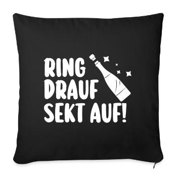 Bachelor Party Team Bride Hen Party - Sofa pillowcase 17,3'' x 17,3'' (45 x 45 cm) - black - Front