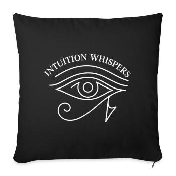 Intuition. - Housse de coussin décorative 45 x 45 cm - noir - Devant