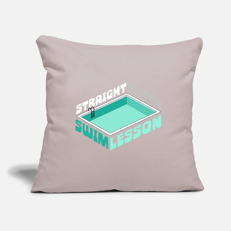 Swim Instructor Straight Outta Swim Lesson Sofa pillowcase 17,3'' x 17,3'' (45 x 45 cm)