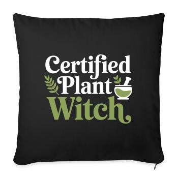 Klinische botanische Fachexpertenbekleidung - Sofakissenbezug 45 x 45 cm - Schwarz - Vorne