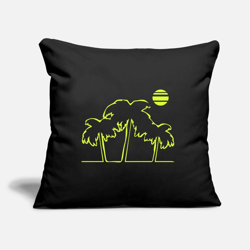 Île de la plage Palm Trees Housse de coussin décorative 45 x 45 cm