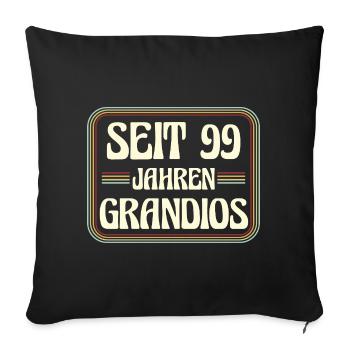 99 years old Birthday 99th birthday - Sofa pillowcase 17,3'' x 17,3'' (45 x 45 cm) - black - Front