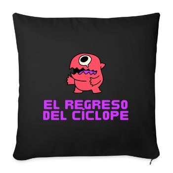 El regreso del Ciclope - Sofakissenbezug 45 x 45 cm - Schwarz - Vorne