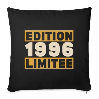 1996 30 ans Anniversaire Vintage Cadeau - Housse de coussin décorative 45 x 45 cm - noir - Devant