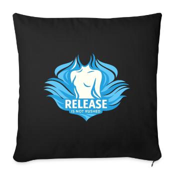 Somatic Healing Somatic Therapy - Sofa pillowcase 17,3'' x 17,3'' (45 x 45 cm) - black - Front