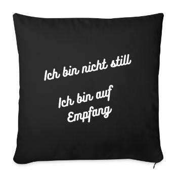 Heimatliebe Nord - Sofakissenbezug 45 x 45 cm - Schwarz - Vorne