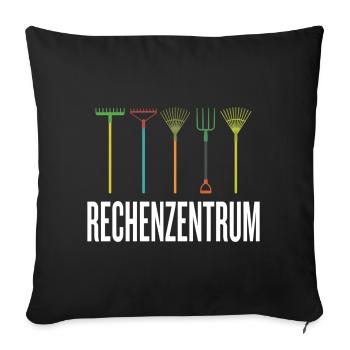 Leiter vom Rechenzentrum Gärtner Gärtnerin Garten - Sofakissenbezug 45 x 45 cm - Schwarz - Vorne