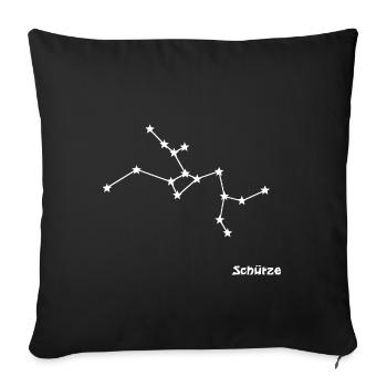 Sternzeichen Schütze - Sofakissenbezug 45 x 45 cm - Schwarz - Vorne