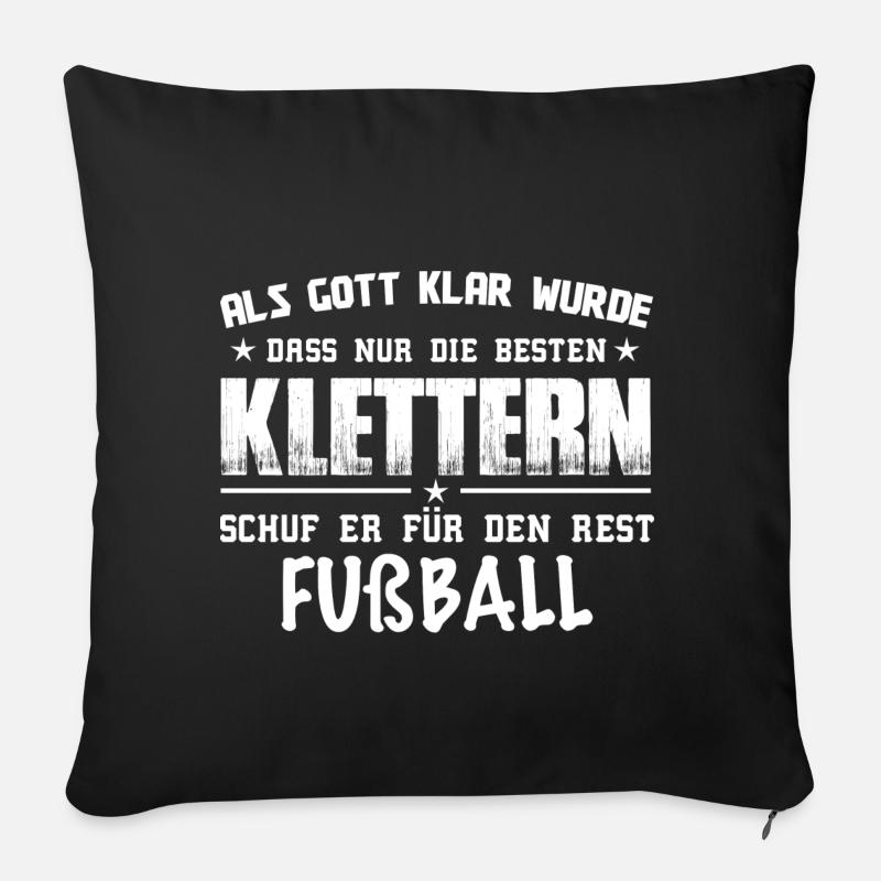 Klettern - Sofakissenbezug 45 x 45 cm - Schwarz