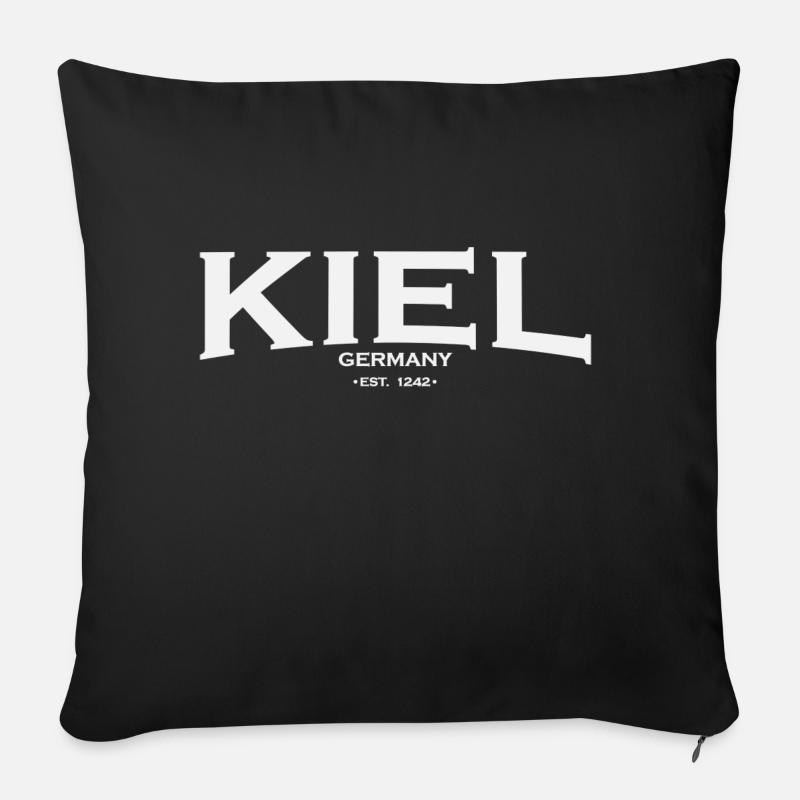 quille - Housse de coussin décorative 45 x 45 cm - noir