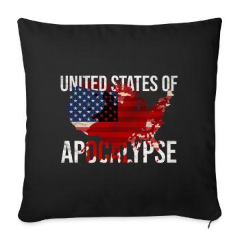 United States of Apocalypse - Sofakissenbezug 45 x 45 cm - Schwarz - Vorne