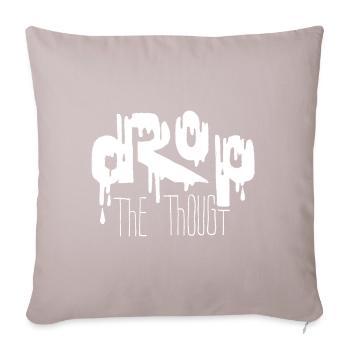 Deep Thoughts – Creative Design for Thinkers - Sofa pillowcase 17,3'' x 17,3'' (45 x 45 cm) - light taupe - Front