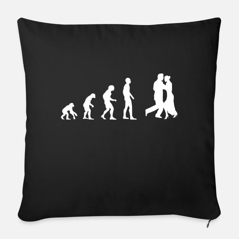 Tanzen | Tanzen Evolution - Sofakissenbezug 45 x 45 cm - Schwarz