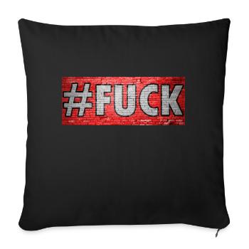 # Graffiti Fuck - Housse de coussin décorative 45 x 45 cm - noir - Devant