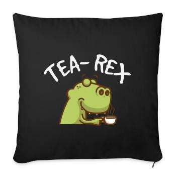 Thé Rex - Housse de coussin décorative 45 x 45 cm - noir - Devant