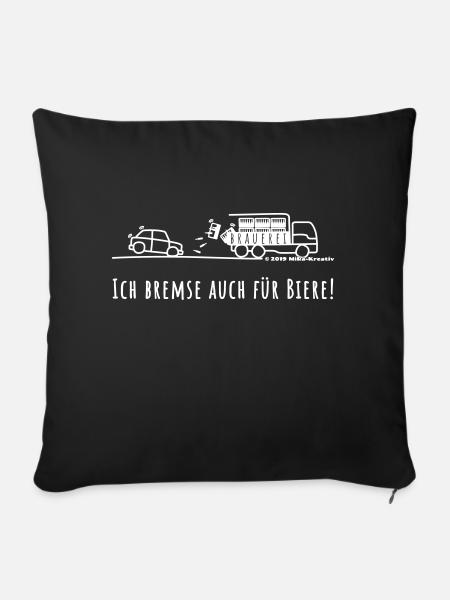 Bierliebhaber - Sofakissenbezug 45 x 45 cm - Schwarz