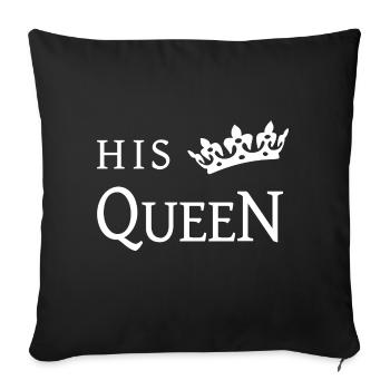 Saint Valentin - Housse de coussin décorative 45 x 45 cm - noir - Devant