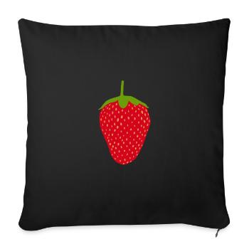 juste une baie - Housse de coussin décorative 45 x 45 cm - noir - Devant