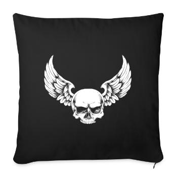 Skull - Sofa pillowcase 17,3'' x 17,3'' (45 x 45 cm) - black - Front