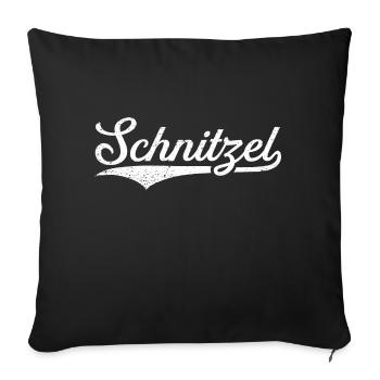 Schnitzel - Sofakissenbezug 45 x 45 cm - Schwarz - Vorne