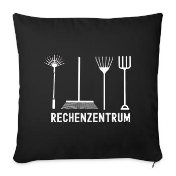 Rechenzentrum Gärtner Natur Landschaftsgärtner Ges - Sofakissenbezug 45 x 45 cm - Schwarz - Vorne