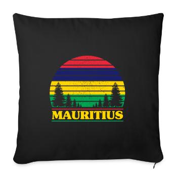 Mauritius - Sofa pillowcase 17,3'' x 17,3'' (45 x 45 cm) - black - Front