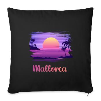 Ich liebe Mallorca - Sofakissenbezug 45 x 45 cm - Schwarz - Vorne