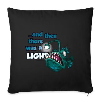 Frogfish Lantern Angler Deep Sea Saying Comic - Sofa pillowcase 17,3'' x 17,3'' (45 x 45 cm) - black - Front
