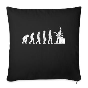 Ramoneur Ramoneur Evolution Balayeuse alimentaire - Housse de coussin décorative 45 x 45 cm - noir - Devant