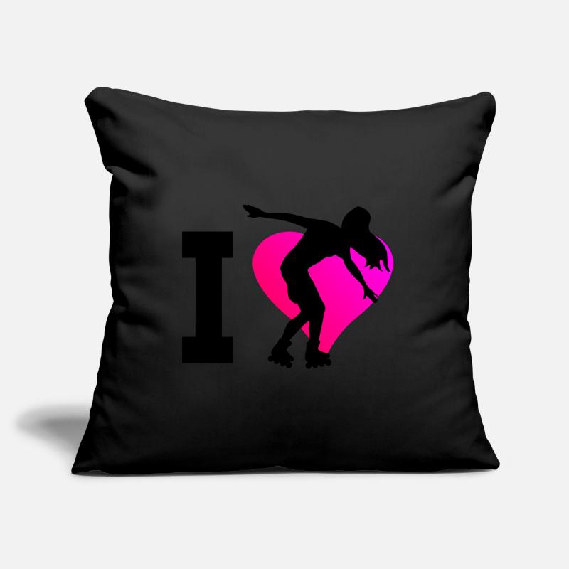 Roller Skating Rollers Roller Skating Rollerskat Housse de coussin décorative 45 x 45 cm