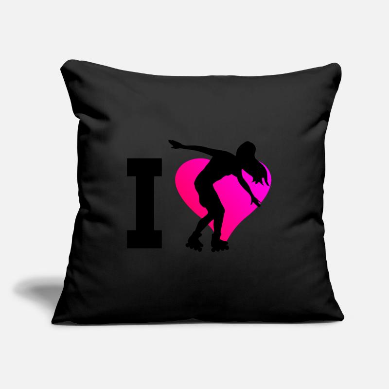 Roller Skating Rollers Roller Skating Rollerskat Housse de coussin décorative 45 x 45 cm