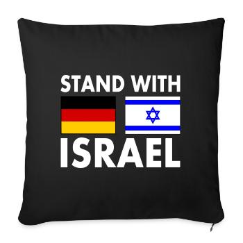 Israel - Sofakissenbezug 45 x 45 cm - Schwarz - Vorne