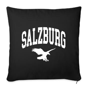 Aigle de Salzbourg - Housse de coussin décorative 45 x 45 cm - noir - Devant
