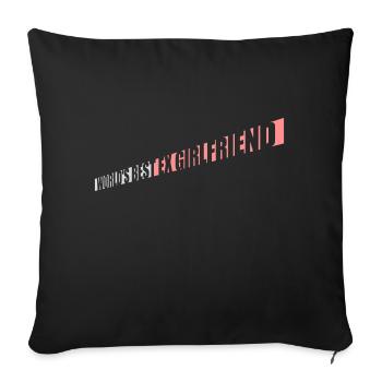 La meilleure ex petite amie du monde - Housse de coussin décorative 45 x 45 cm - noir - Devant