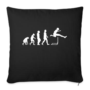 Hurdling Athlétisme Gift Hurdler - Housse de coussin décorative 45 x 45 cm - noir - Devant