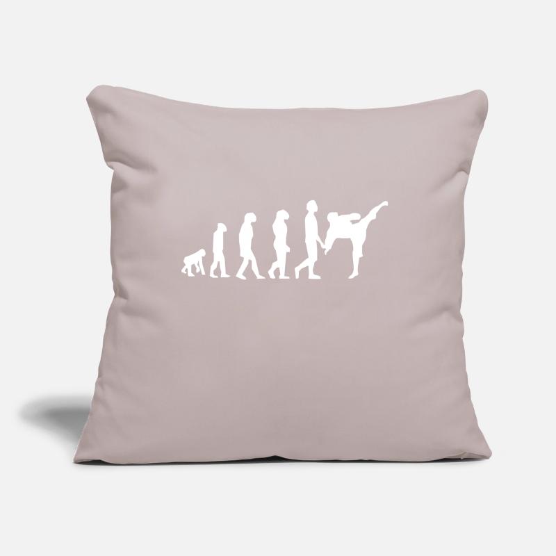 Art martiaux évolution Housse de coussin décorative 45 x 45 cm