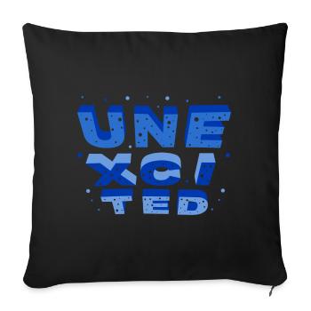 unexcited blue - Sofakissenbezug 45 x 45 cm - Schwarz - Vorne